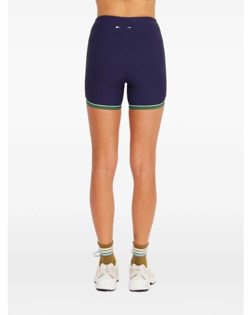 The Upside Blue Rhythm Striped Shorts