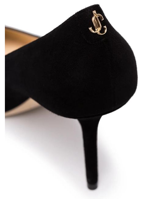 Jimmy Choo Black Love 85 Suede Pumps
