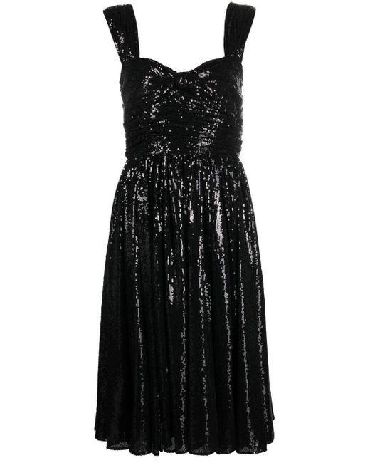 Polo Ralph Lauren Synthetic Sequin-embellished Midi Dress in Black ...