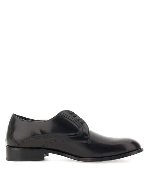 Duca Degli Abruzzi Black Cl21 Leather Derby Shoes for men