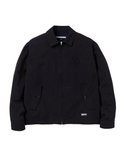 Neighborhood Katoenen Shirtjack Met Geborduurd Logo in het Blue voor heren