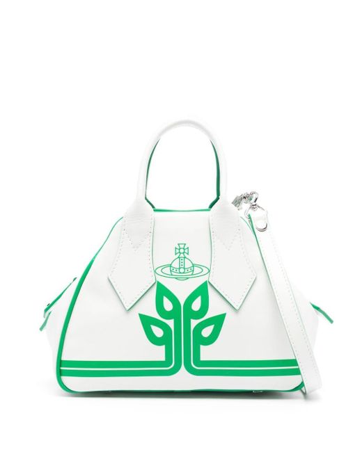 Vivienne Westwood Green Small Yasmine Tote Bag