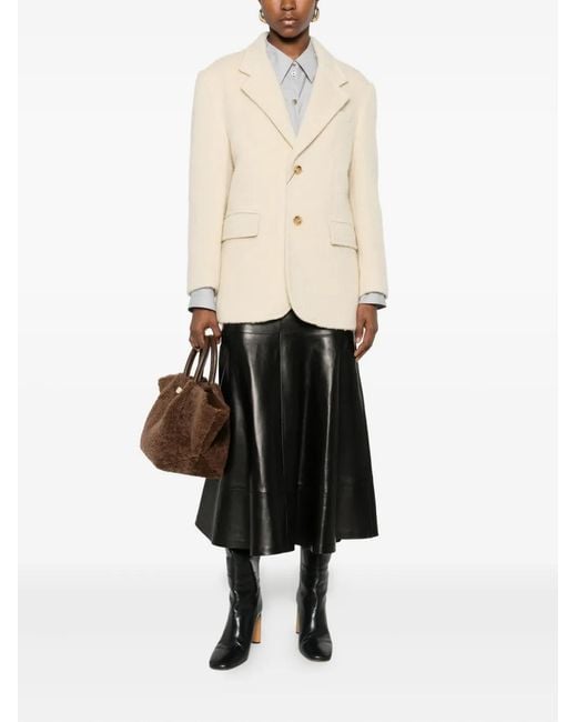 DUNST Natural Pocketed Buttoned Blazer