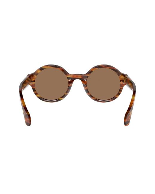 Alain Mikli Brown Round-Frame Sunglasses