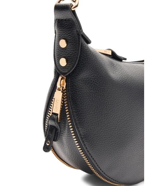 Liu Jo Gray Logo-Lettering Shoulder Bag