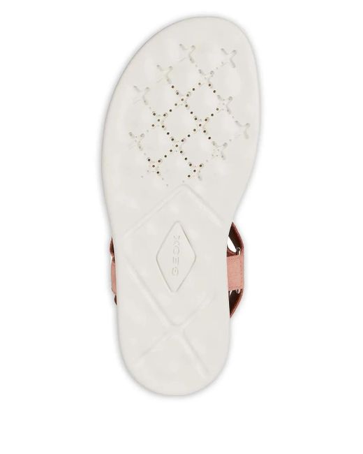Geox Brown Suede Flat Sandals