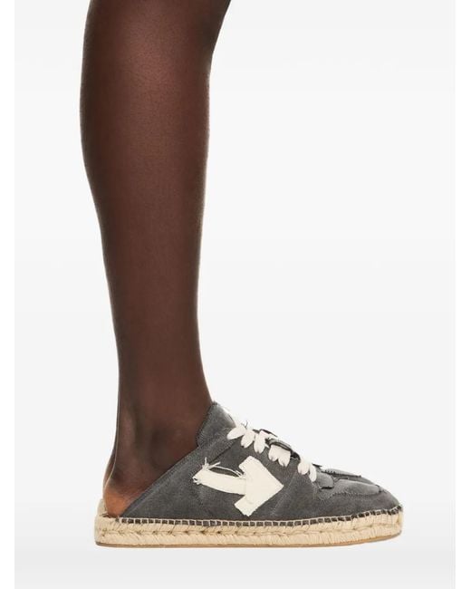 Off-White c/o Virgil Abloh Brown Arrow Lace-Up Espadrilles for men