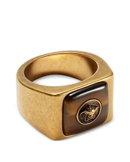 Versace Black Aura Ring for men