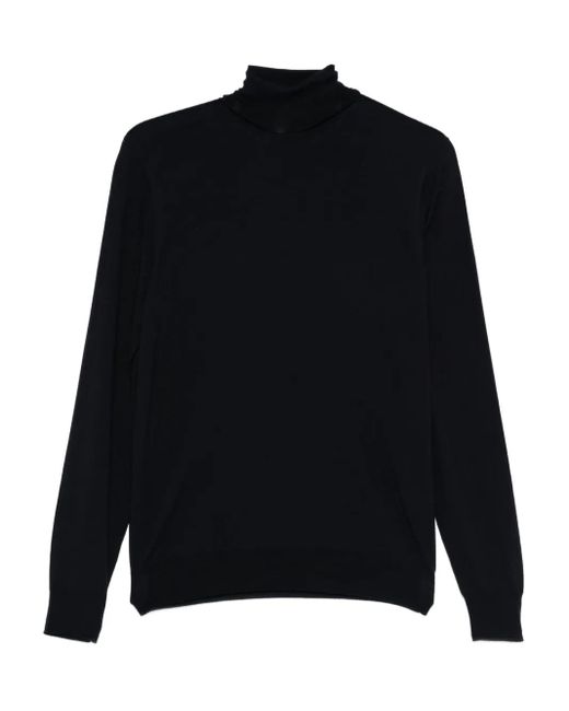 Drumohr Black Turtleneck Sweater for men