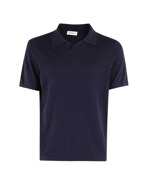 Kangra Blue Short-Sleeve Polo Shirt for men