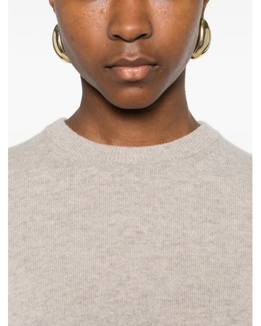 Max Mara White Crewneck Sweater
