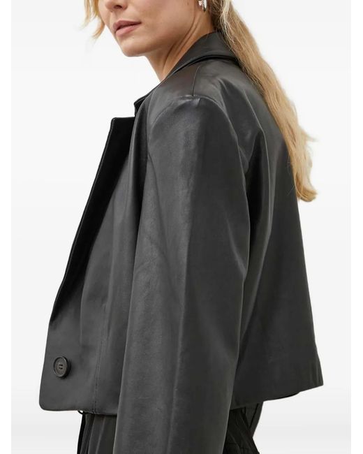Won Hundred Gray Button-Up Jacket