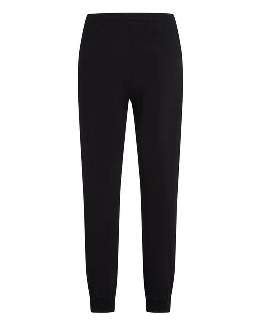 Karl Lagerfeld Black Elasticated-Cuff Track Pants for men