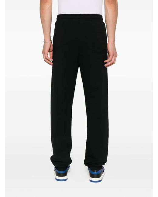 Moschino Black Cotton Track Pants for men