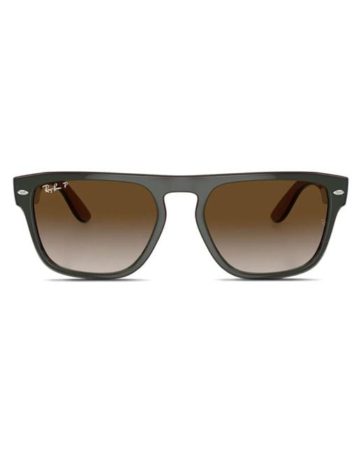 Ray-Ban Brown Square-Frame Sunglasses