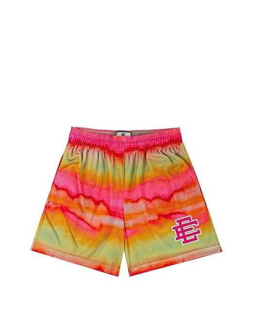 Eric Emanuel Red Ee Logo-Print Shorts for men