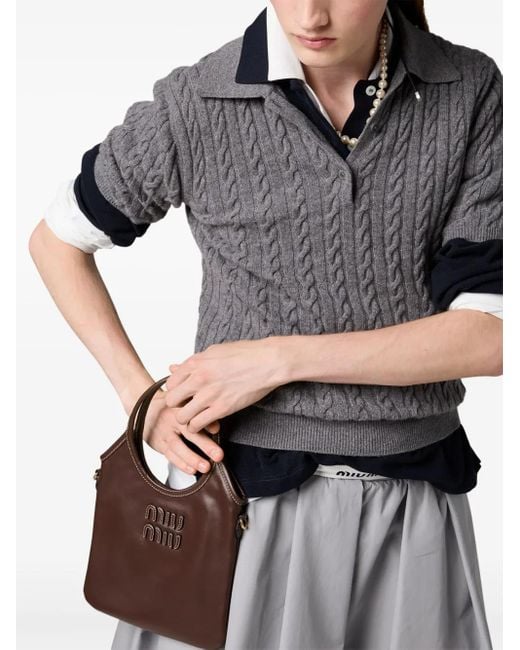 Miu Miu Brown Borse Softy