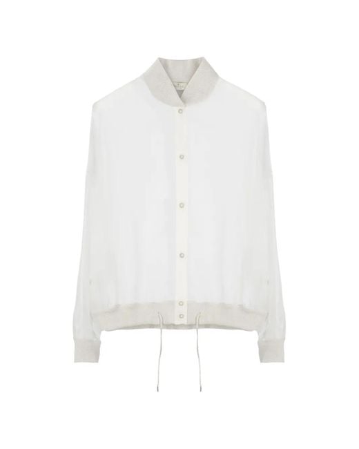 Panicale Linnen Blouse in het White