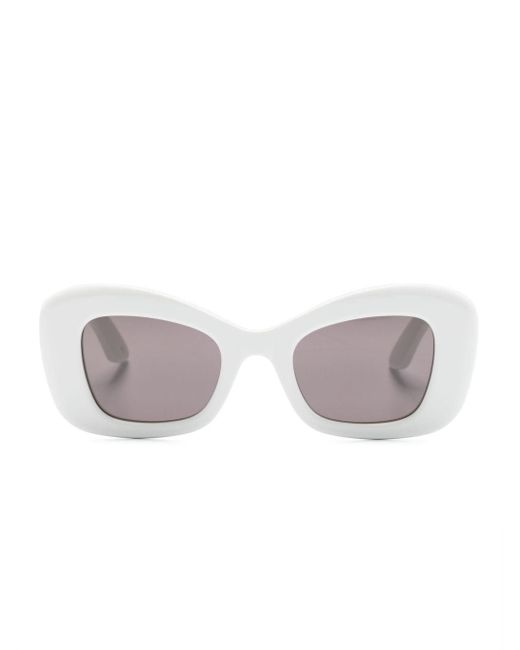 Alexander McQueen Gray Oversized-frame Tinted Sunglasses