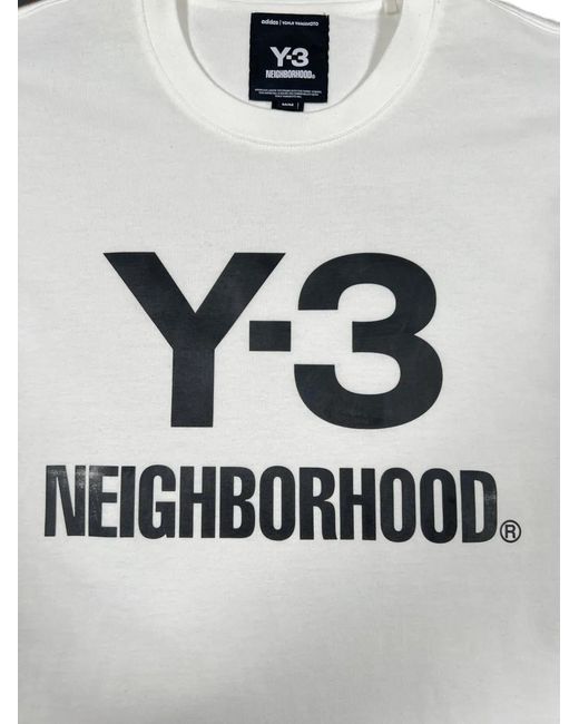 Adidas White Nbhd Logo Tee for men