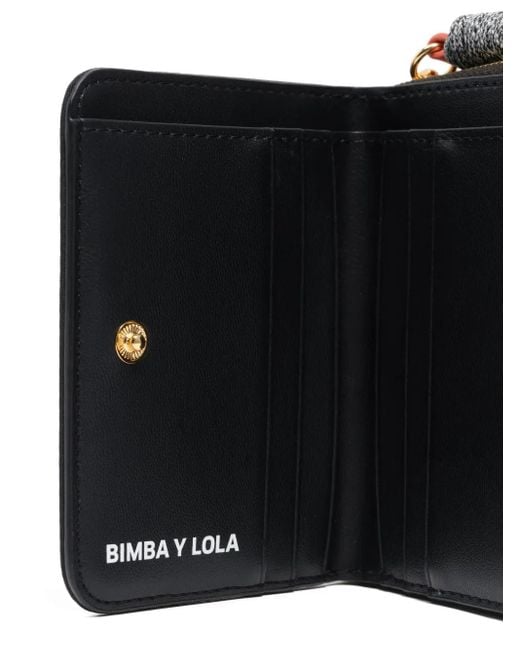 Cartera con borla y cremallera Bimba Y Lola de color Black