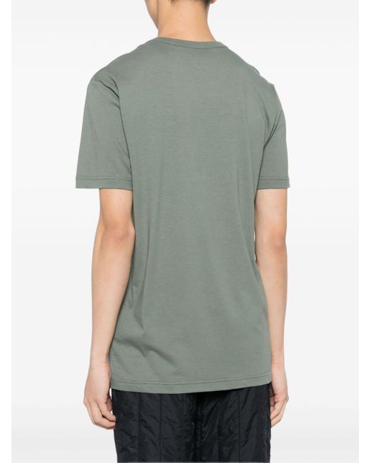Belstaff Green Logo-print Cotton T-shirt for men