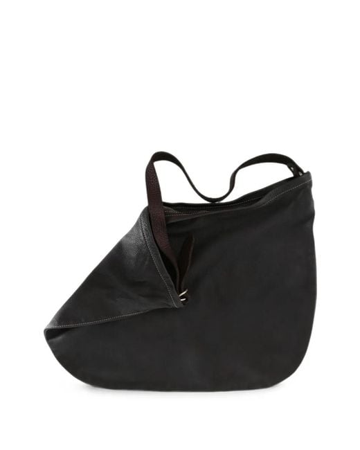 Guidi Black Q25 Grained-Leather Shoulder Bag