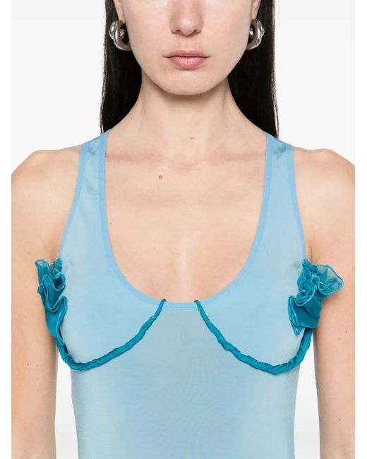 Nensi Dojaka Blue Cosimina Midi Dress
