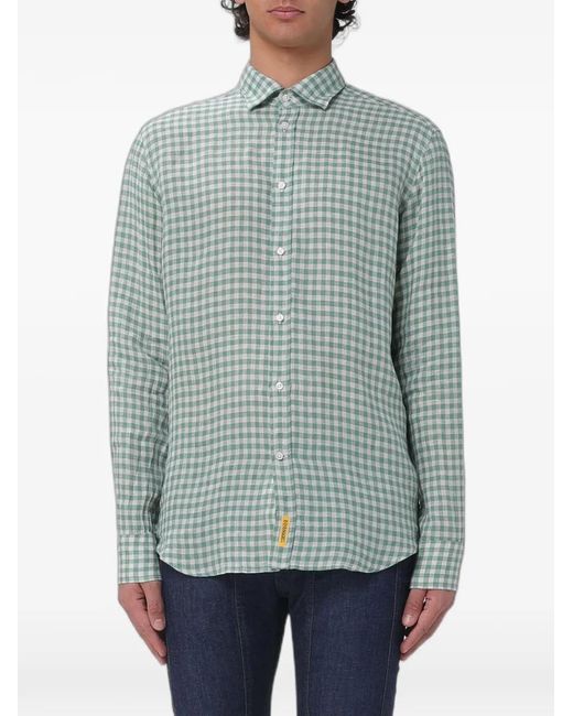 B.D. Baggies Green Check-Print Long-Sleeve Shirt for men