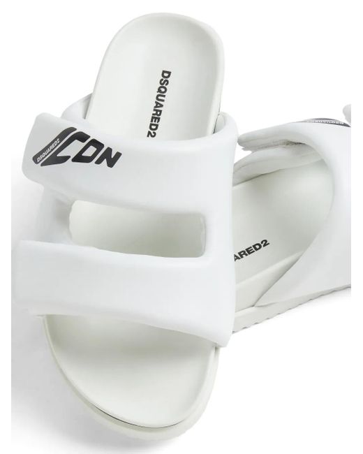 DSquared² Iconプリント サンダル White