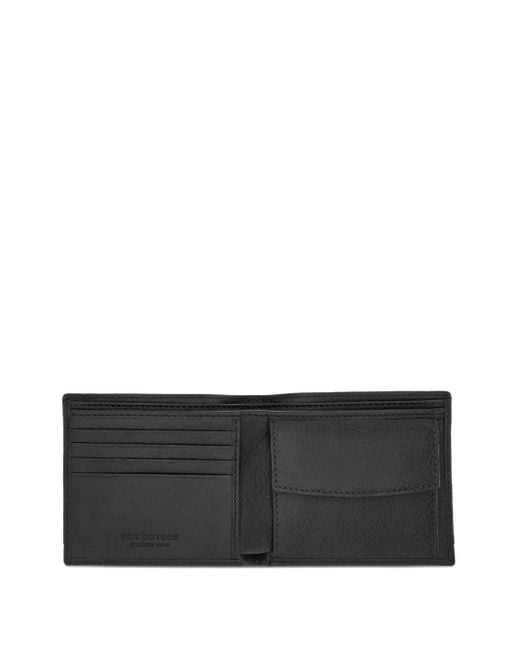 The Bridge Black Bi-Fold Wallet for men