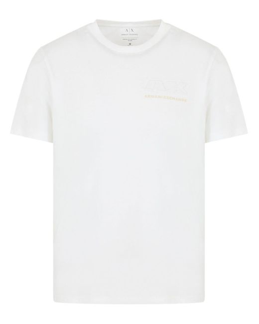 Armani Exchange T-Shirt mit Logo-Print in White für Herren