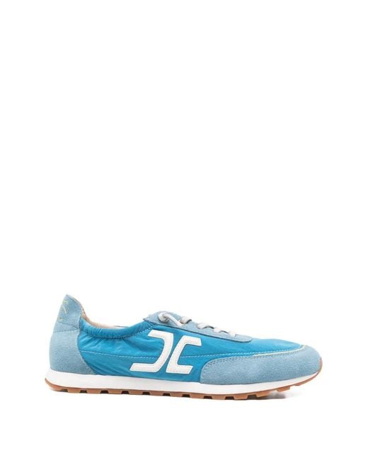Candice Cooper Blue Sneakers Mit Logo-Patch