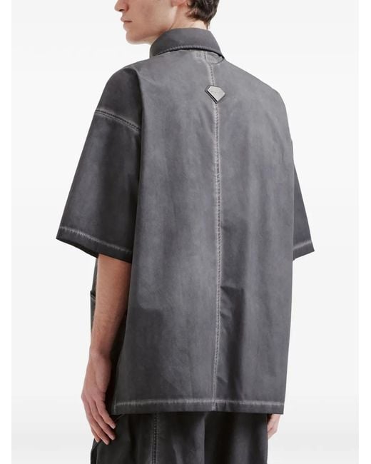 FIVE CM Gray Short-Sleeve Shirt for men