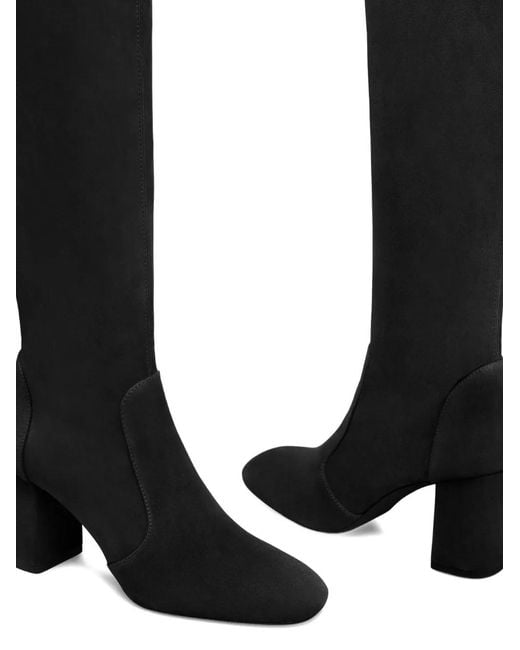 Stuart Weitzman Black 75Mm Lucie Boots
