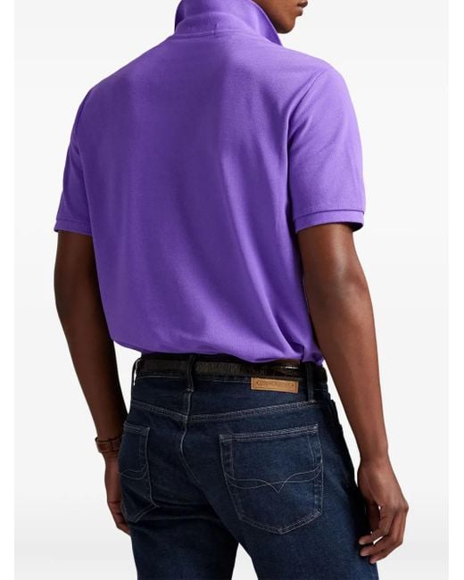 Polo Ralph Lauren Purple Short-Sleeve Polo Shirt for men