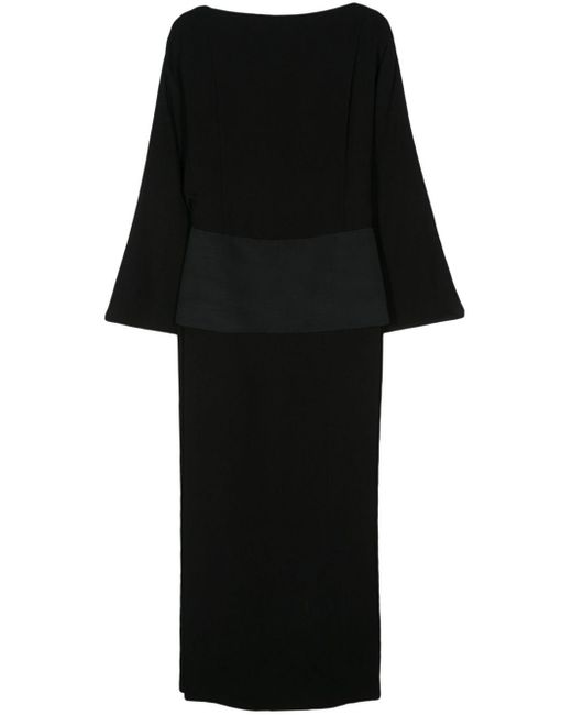 Khaite Popeline Maxi-jurk in het Black