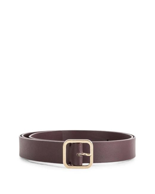 Marsèll White Quadra Leather Belt