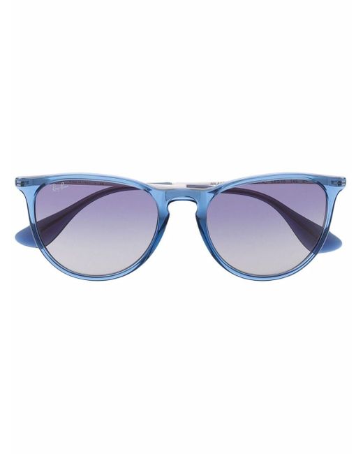 Ray-Ban Zonnebril Met Doorzichtig Montuur in het Blauw - Lyst