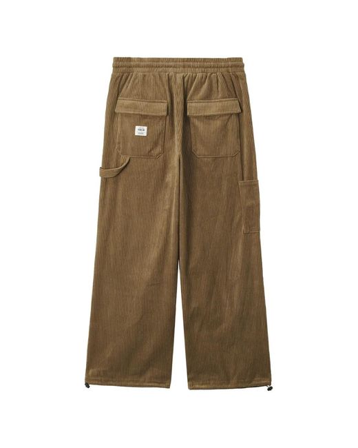 FIVE CM Green Corduroy Drawstring Trousers for men
