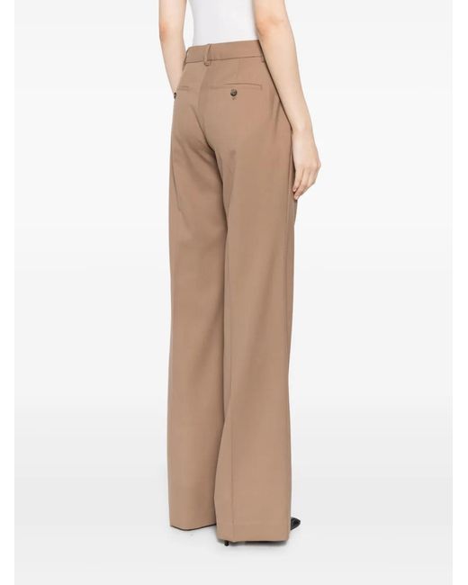 Paul Smith Natural Pressed-Crease Wool Trousers