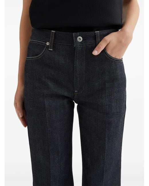 Jil Sander Blue Flared Jeans