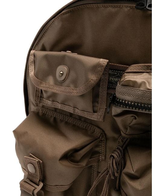 Porter-Yoshida and Co Black Multi-Pockets Backpack for men