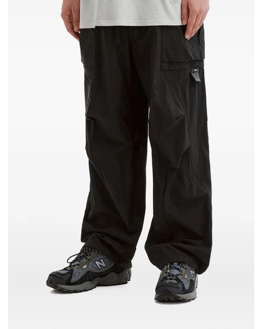 AFTERMATHS Black Drawstring-Waist Cargo Pants for men