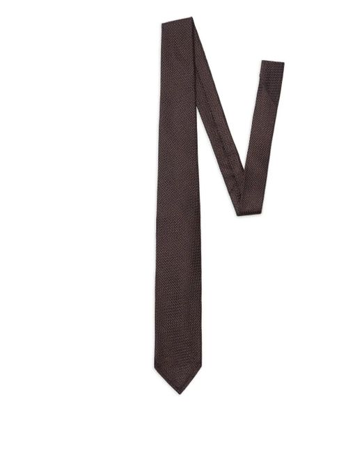 DSquared² White Textured-Jacquard Tie for men