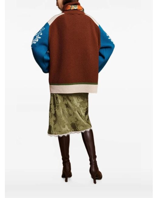 ALÉMAIS Blue Lasso Pullover Im Patchwork-Look
