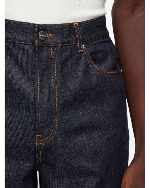 Ferragamo Jeans Met Contrasterend Stiksel in het Blue voor heren