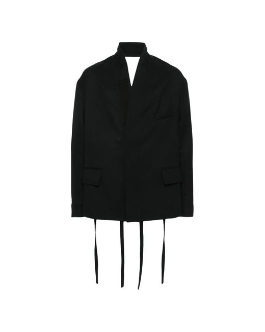 Mordecai Black Wool Jacket for men