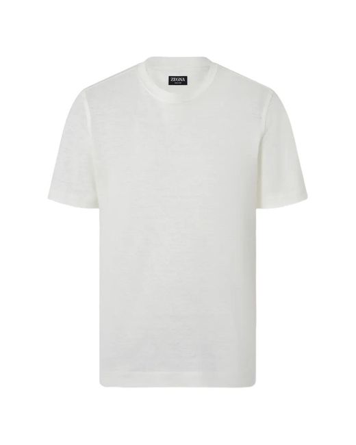 Zegna White Oasi Crew-Neck T-Shirt for men