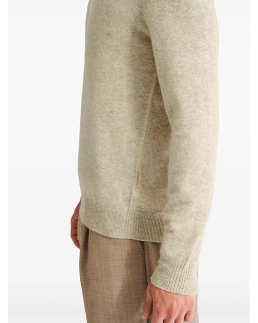 Pringle of Scotland Natural Beige Cashmere Knitted Jumper for men